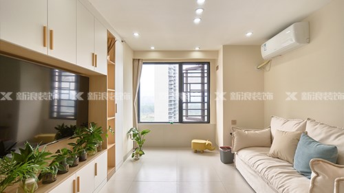 5.9w搞定48㎡奶油風公寓，兩人一貓超舒服|長沙全屋整裝
