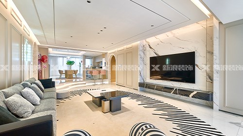 200㎡暖咖現(xiàn)代輕奢大平層，奢而不俗舒適家|長(zhǎng)沙全屋整裝