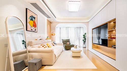溫柔且舒適 103m²奶油原木家yyds|長(zhǎng)沙全屋整裝